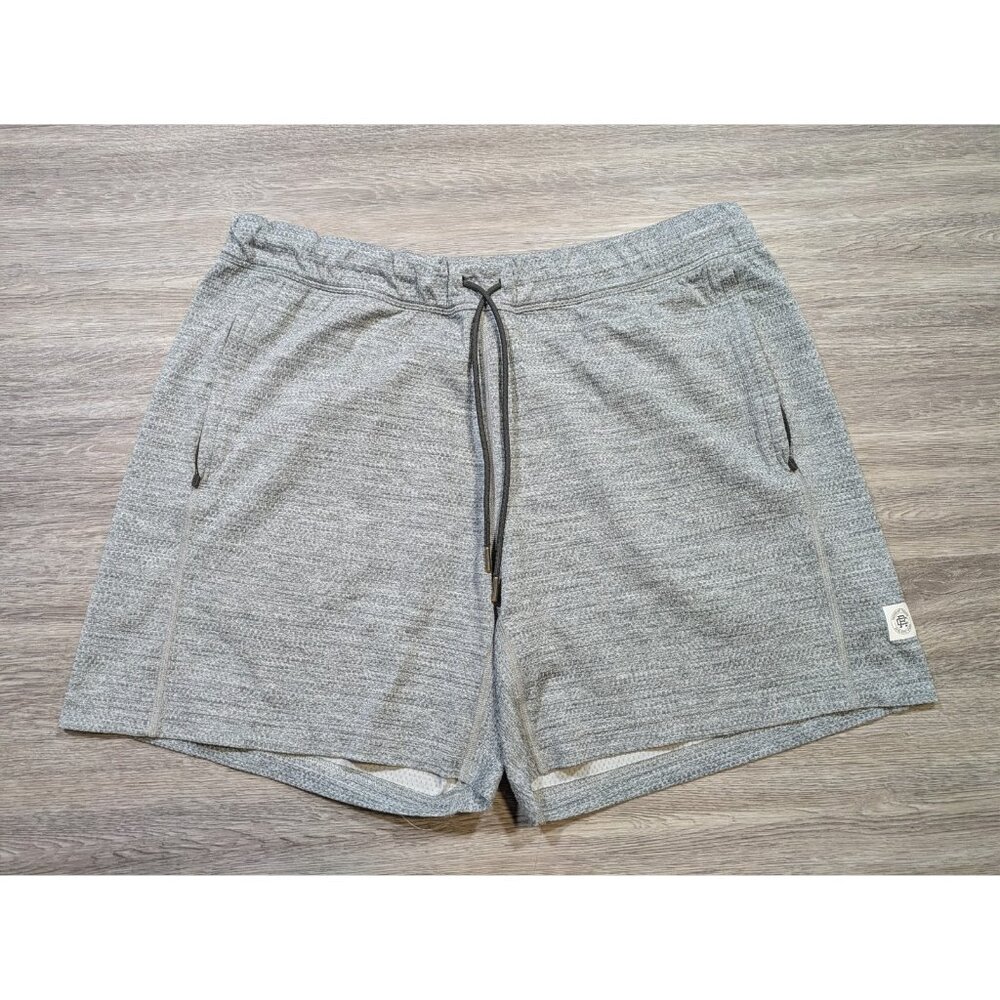 Reigning Champ Solotex Tiebreak Mesh Shorts Men's XL Grey Stretch